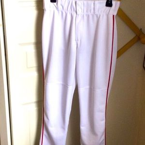 Alleson Boys Youth Size XL White Baseball Pants